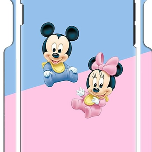 Pink Mini en Blue Mickey